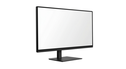 PNG, Gadget, monitor, isolated on white background, created by Generative AI technology.