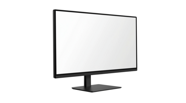 PNG, Gadget, monitor, isolated on white background, created by Generative AI technology.