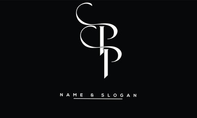 PP Abstract Letters Logo Monogram