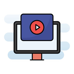 Video Commercial vector icon