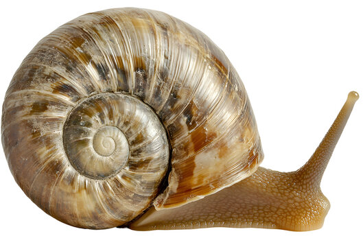 snail isolated on white background