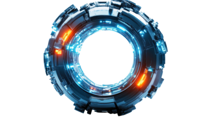 Glowing portal transparent background