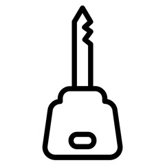 Loupe Magnifier Key Line Icon