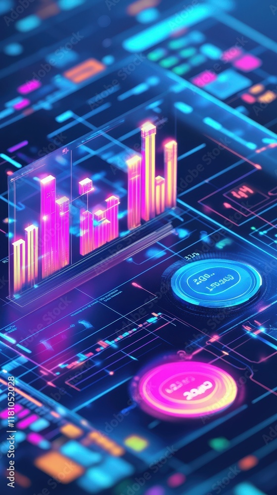 Poster virtual assistant ai demonstrating tax benefits visualization in a digital environment for enhanced 