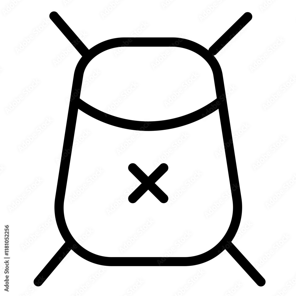 Poster web bug report line icon