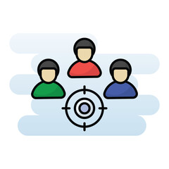 Customer Target vector icon