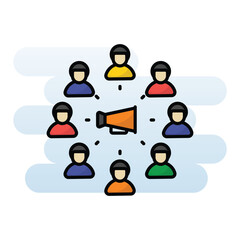 Viral Marketing vector icon