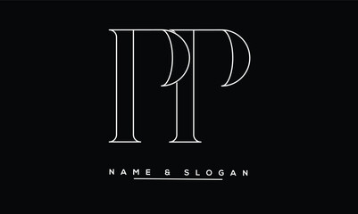 PP Abstract Letters Logo Monogram