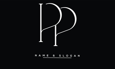 PP Abstract Letters Logo Monogram