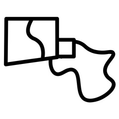 Oil Spill Barrel Line Icon