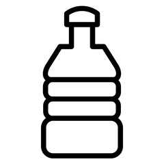 Water Bottle Drink Line Icon