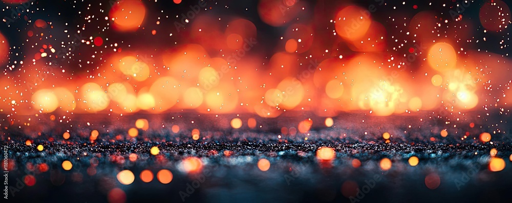 Poster fire abstract background idea. a captivating view of glowing embers and sparkling particles against 