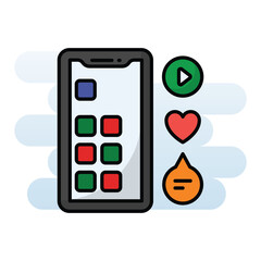 Social Media vector icon