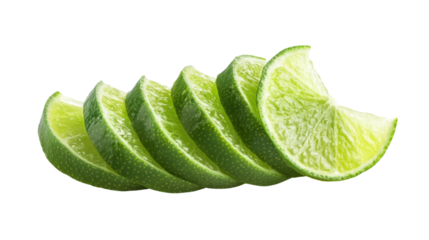 Lime slices transparent background