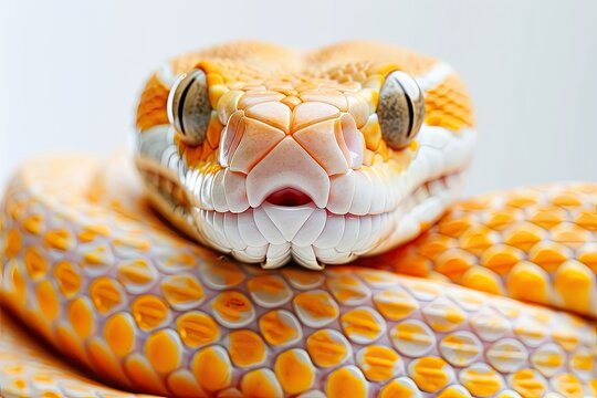 High Quality Visual of Smiling Snakelet Sticker Joyful Addition to Your Wall Art Generative Ai