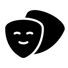 theater mask Solid icon