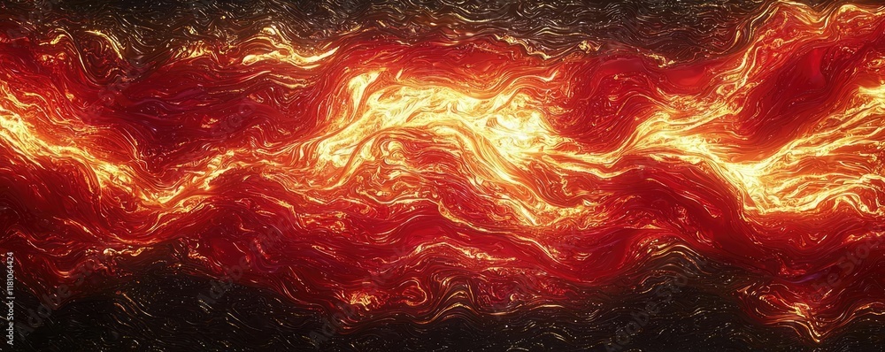 Poster fire abstract background idea. a stunning display of flowing lava showcasing vibrant colors and dyna