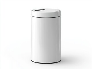 Modern Minimalist White Trash Can for Contemporary Interior Spaces