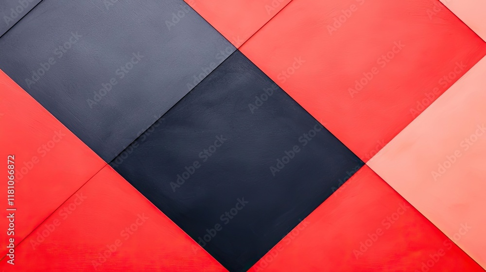 Poster floor abstract background idea. colorful geometric background with red and black shapes creating a m