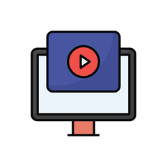 Video Commercial vector icon