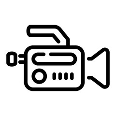 video camera Line Icon
