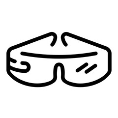 3d glasses Line Icon