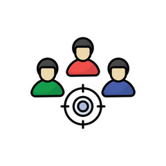 Customer Target vector icon