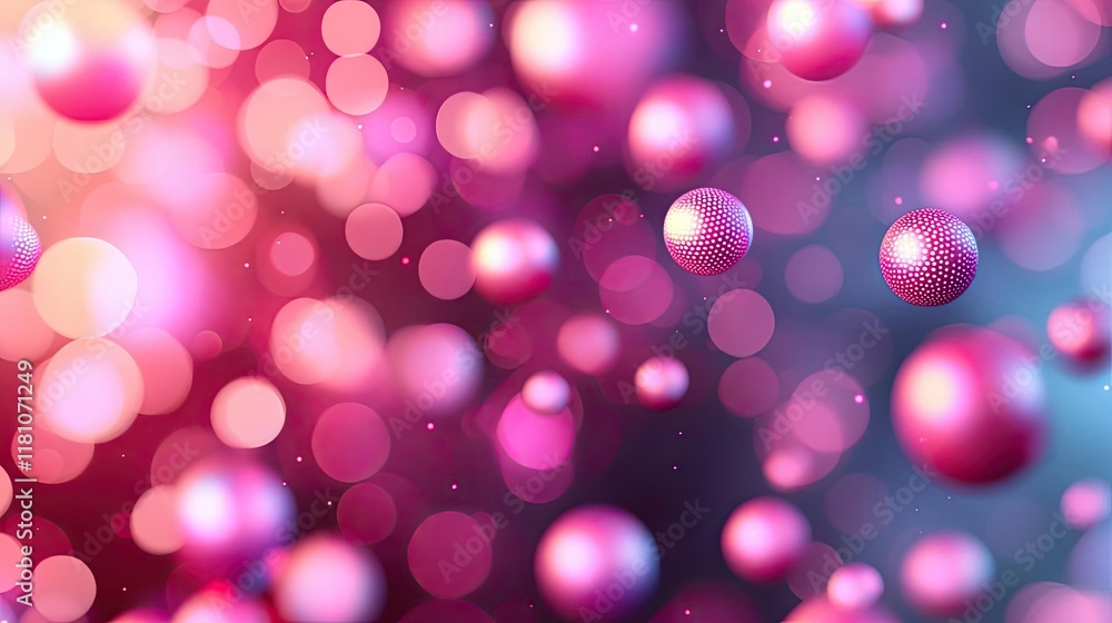 Poster dots abstract background concept. colorful abstract background with vibrant bokeh circles of light i