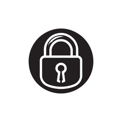  Padlock icon vector symbol design art illustration