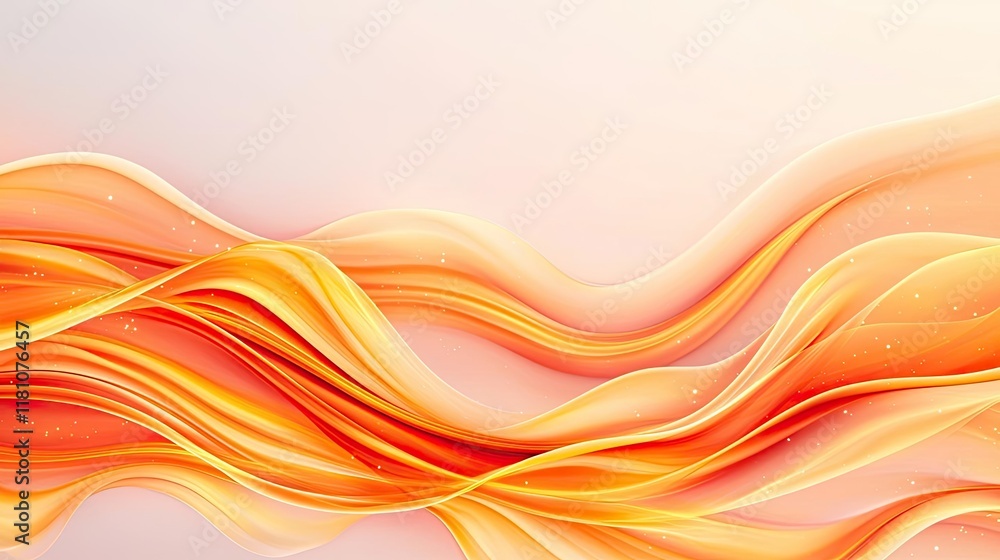 Aufkleber fire abstract background idea. abstract wavy lines in vibrant orange tones create a visually stunnin