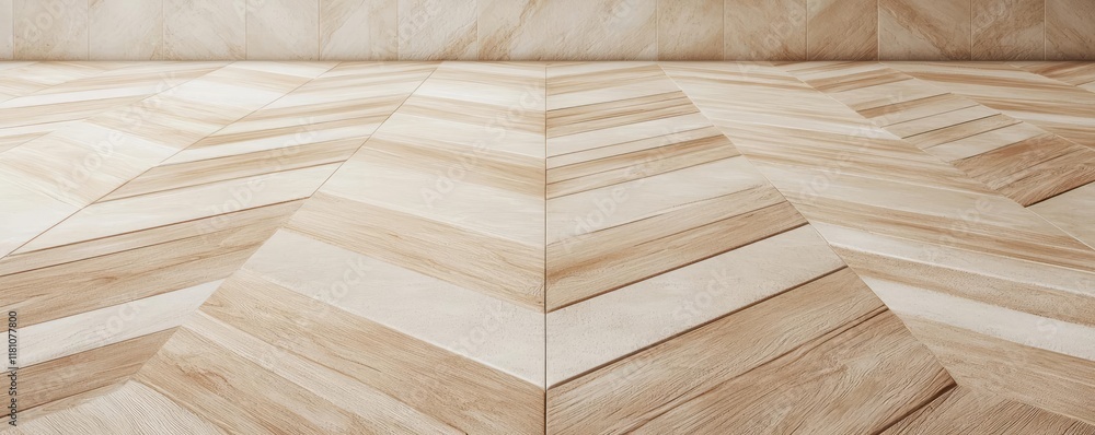 Poster floor abstract background idea. close-up view of a wooden floor design showcasing herringbone patter