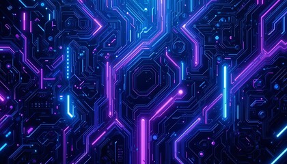 blue circuit board background