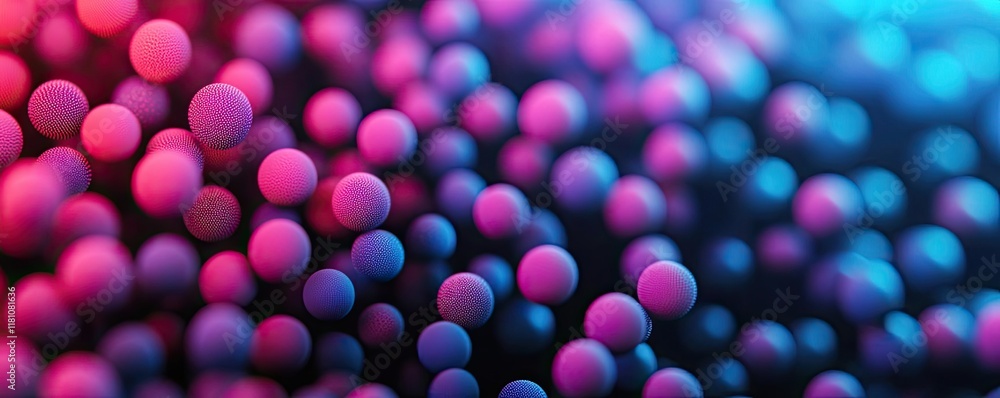 Poster dots abstract background concept. vibrant abstract background featuring colorful spheres in a digita