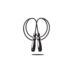 Skipping Rope silhouette icon vector symbol design illustration