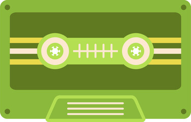 Retro Cassette Tape Illustration
