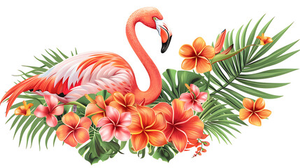 animals with blooming flowers