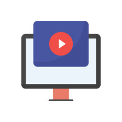 Video Commercial vector icon