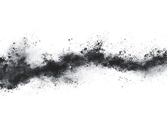 Fototapeta premium Dust particles isolated on a white background