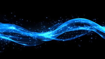 A futuristic abstract virtual wireless technology background featuring glowing connections, digital signals, and advanced network patterns