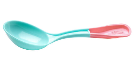 Innovative Plastic Spoon on transparent background PNG.