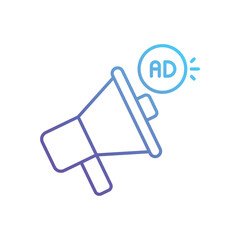 Fototapeta premium Advertise vector icon
