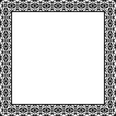 Ornament frame line icon. Simple style ornament poster background symbol. Logo design element. T-shirt printing. Vector for sticker.