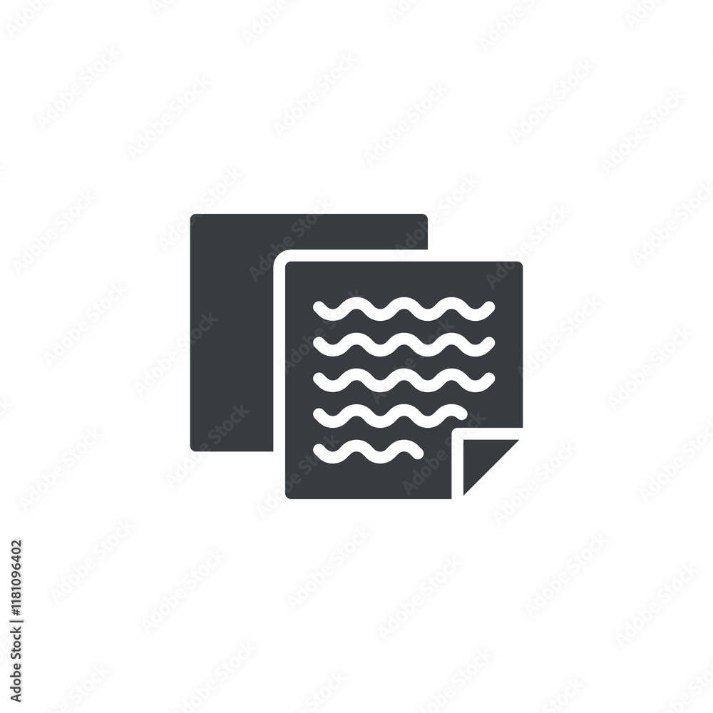 Poster sticky notes with text vector icon
