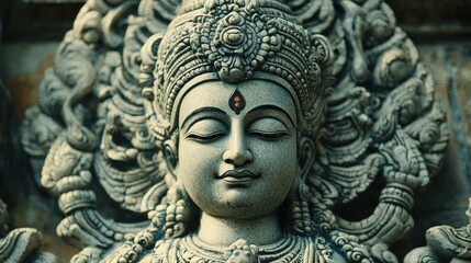 Fototapeta premium Hindu god Vishnu 