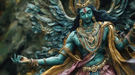 Fototapeta premium Hindu god Vishnu 