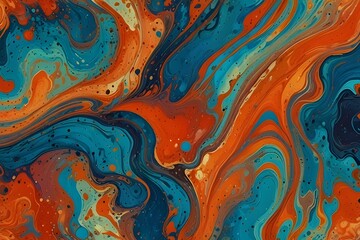 Abstract marbling art patterns as background Generative AI