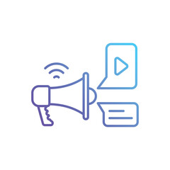 Advertising Submission vector icon