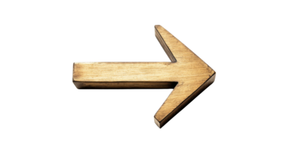 3D arrow transparent background