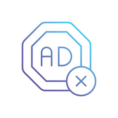Ad Blocker vector icon