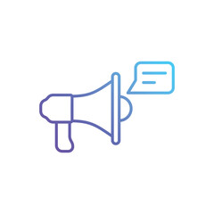 Fototapeta premium Megaphone vector icon